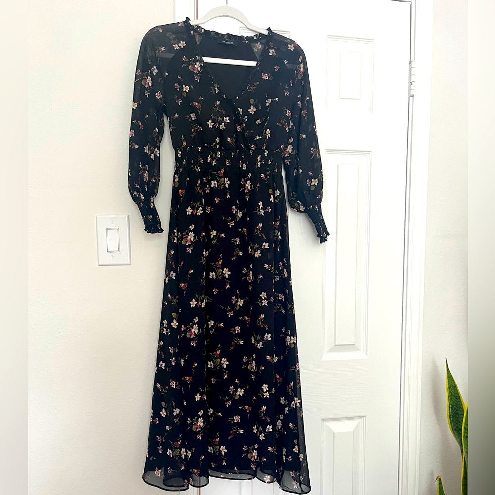 Madewell long sleeve dress - size Xxs